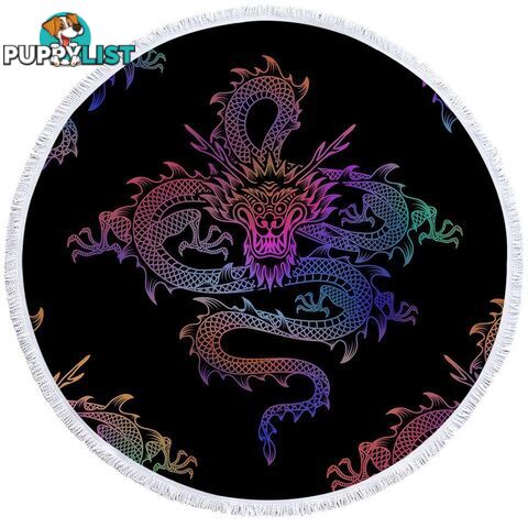 Chinese Dragon Beach Towel - Towel - 7427046312899