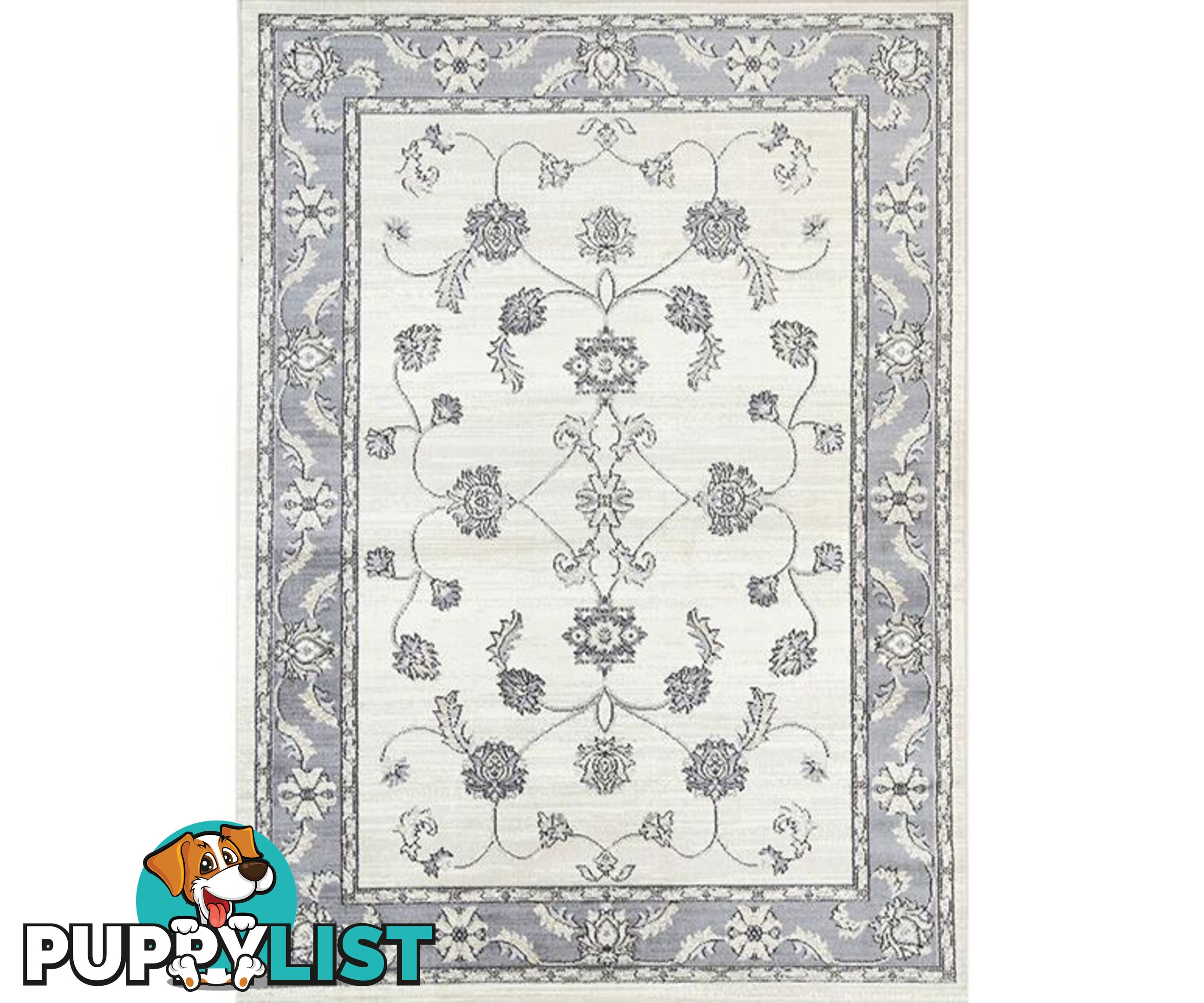 Old World Ziegler Cream Grey Rug - Unbranded - 9476062046637