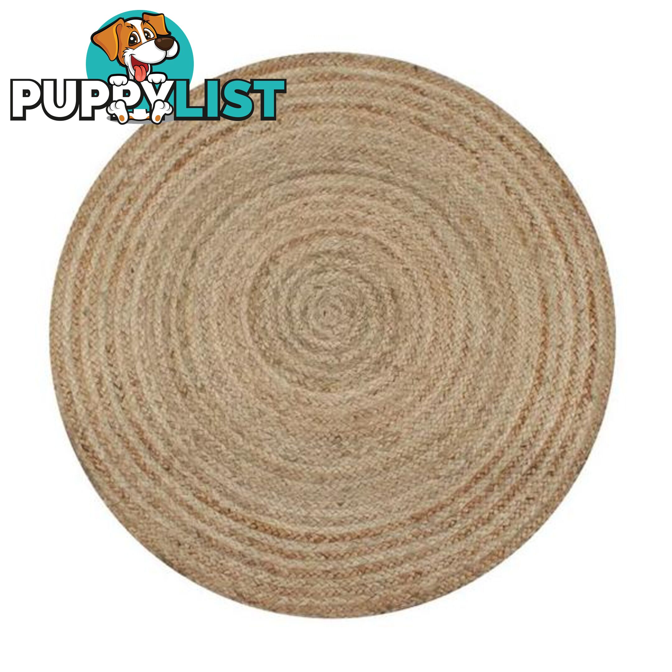 Area Rug Braided Jute Round - Unbranded - 8718475573982