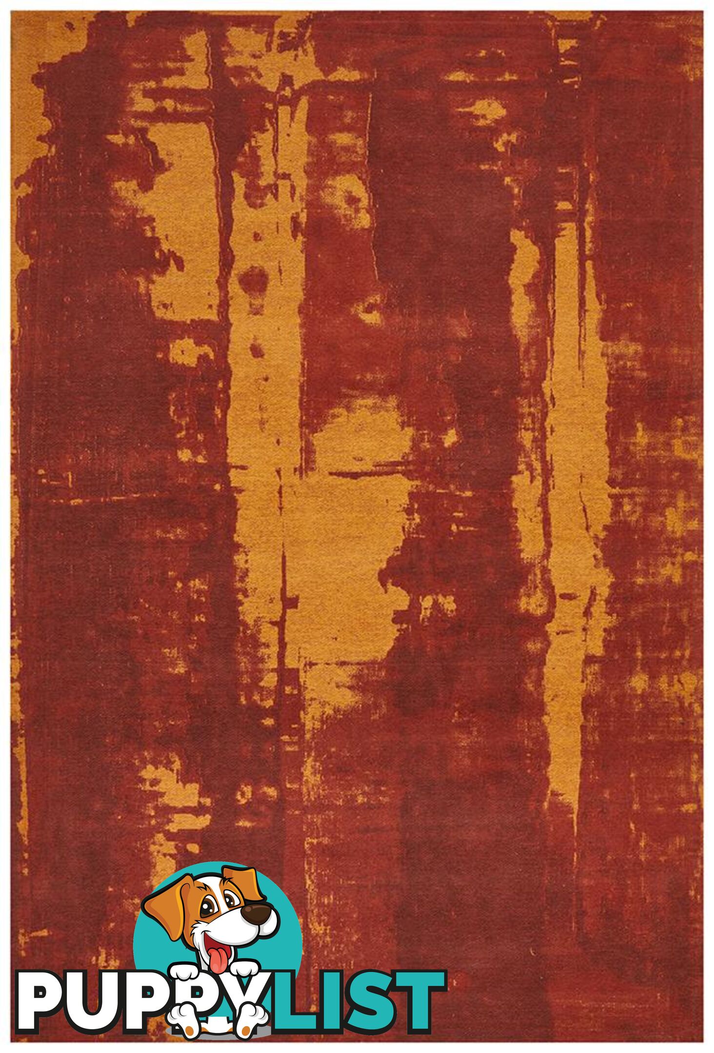 Magnolia Abstract Paprika Rug - Unbranded - 9375321879552