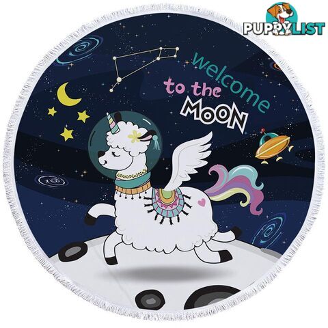 Astronaut Unicorn Sheep Beach Towel - Towel - 7427046308564