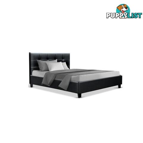 Queen Size Bed Frame Base Platform Leather Wooden Soho - Artiss - 9350062250983