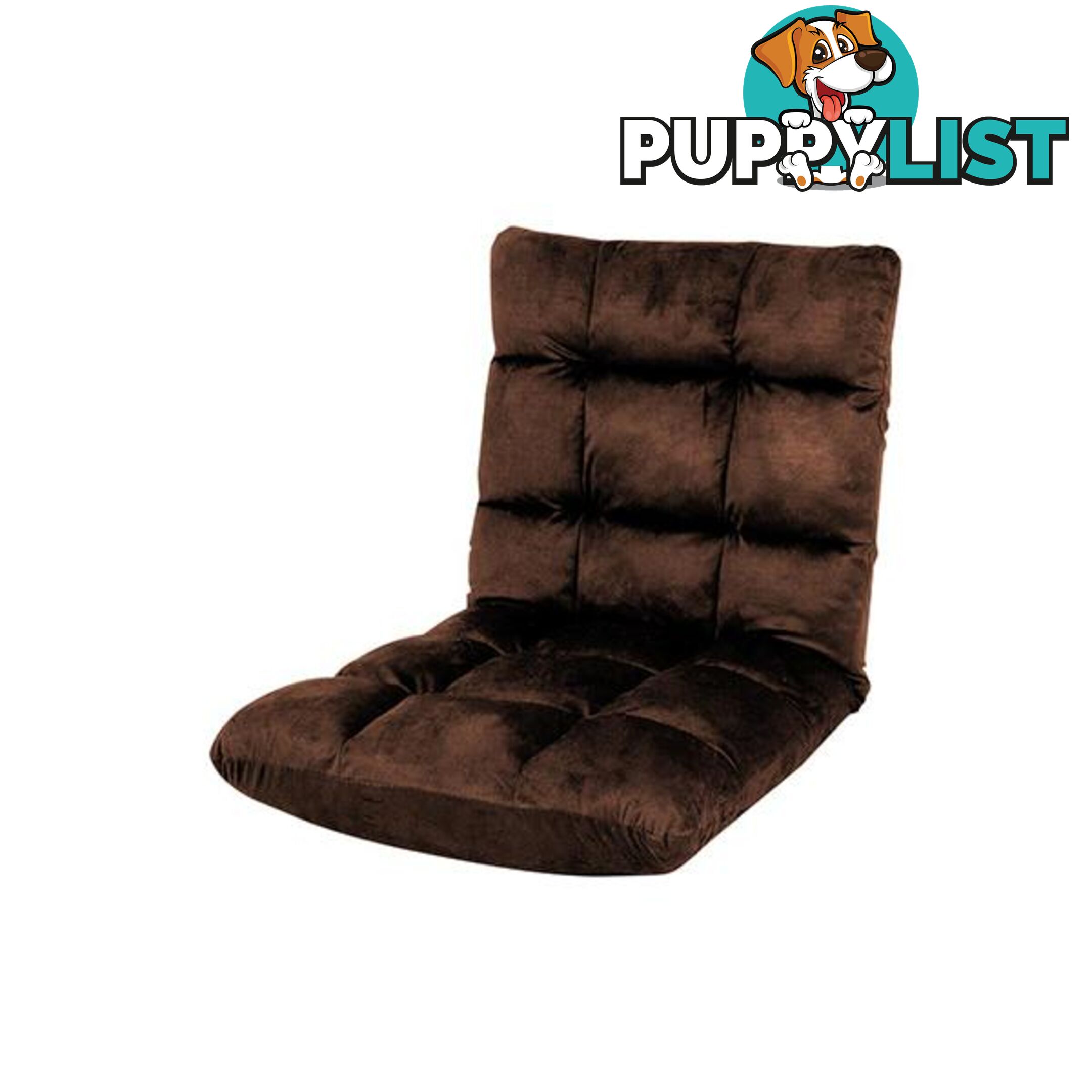 Adjustable Cushioned Floor Gaming Lounge Chair 100 X 50 X 12 Cm Brown - Floor Lounge - 7427005892011