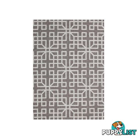 HAWAII GREY SHAPE PATTERNED IKAT RUG - Unbranded - 7427046338141