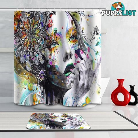 Art Beautiful Girl Shower Curtain - Curtain - 7427005924903