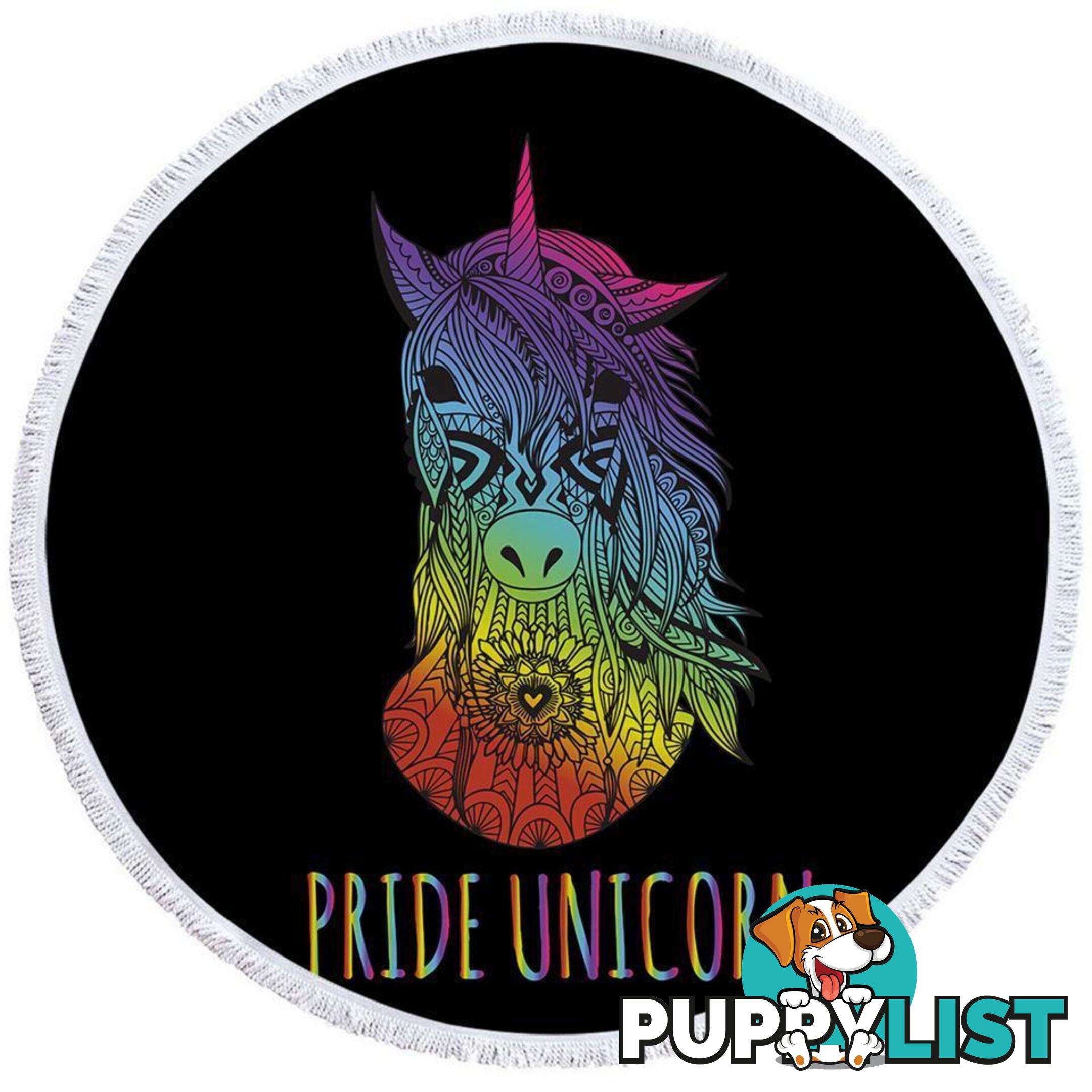 Pride Unicorn Beach Towel - Towel - 7427046308878