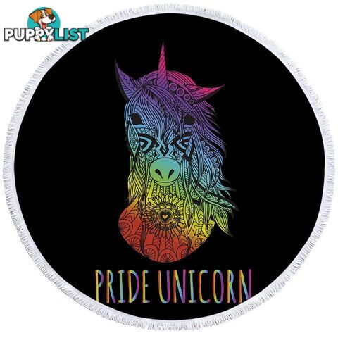 Pride Unicorn Beach Towel - Towel - 7427046308878