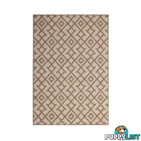 HAWAII BROWN BEIGE DIAMOND SHAPED RUG - Unbranded - 7427046338240