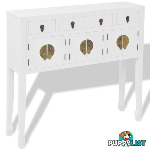 Sideboard Chinese Style Solid Wood White - Unbranded - 9476062041564