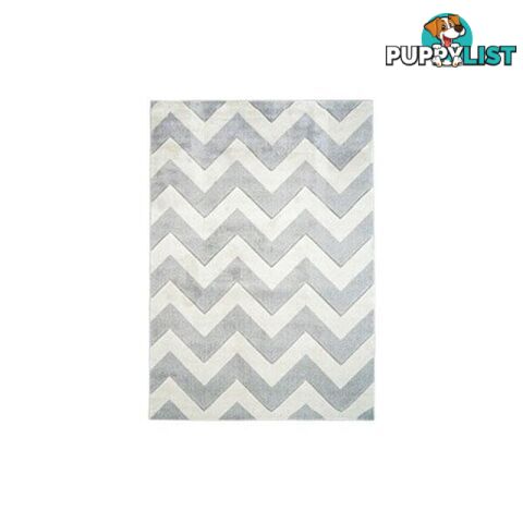 Picasso Chevron Grey White Home Rug - Unbranded - 9324373027442