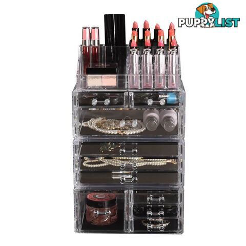 Cosmetic 10 Drawer Makeup Organizer Storage Jewellery Box Acrylic - Unbranded - 787976599904