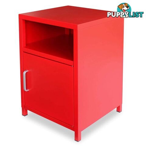 Bedside Cabinet 35 x 35 x 51 Cm Red - Unbranded - 9476062043148