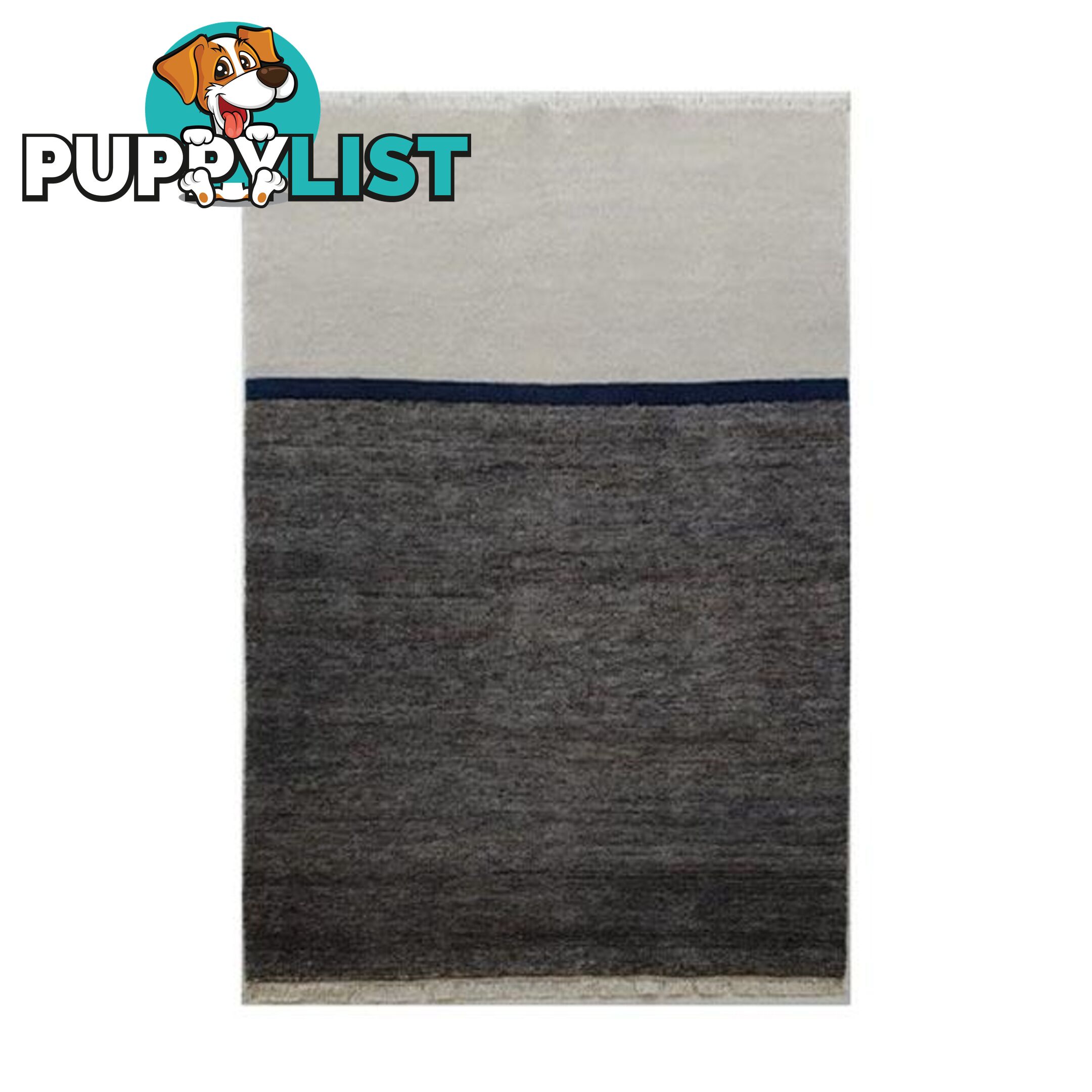 Phoenix Grey Azure Wool Cut Pile Rug - Unbranded - 7427005875649