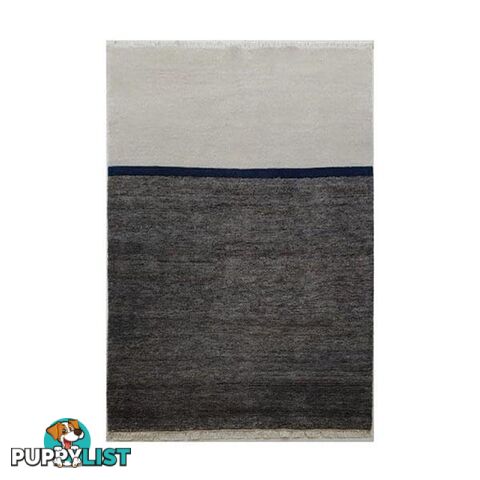 Phoenix Grey Azure Wool Cut Pile Rug - Unbranded - 7427005875649