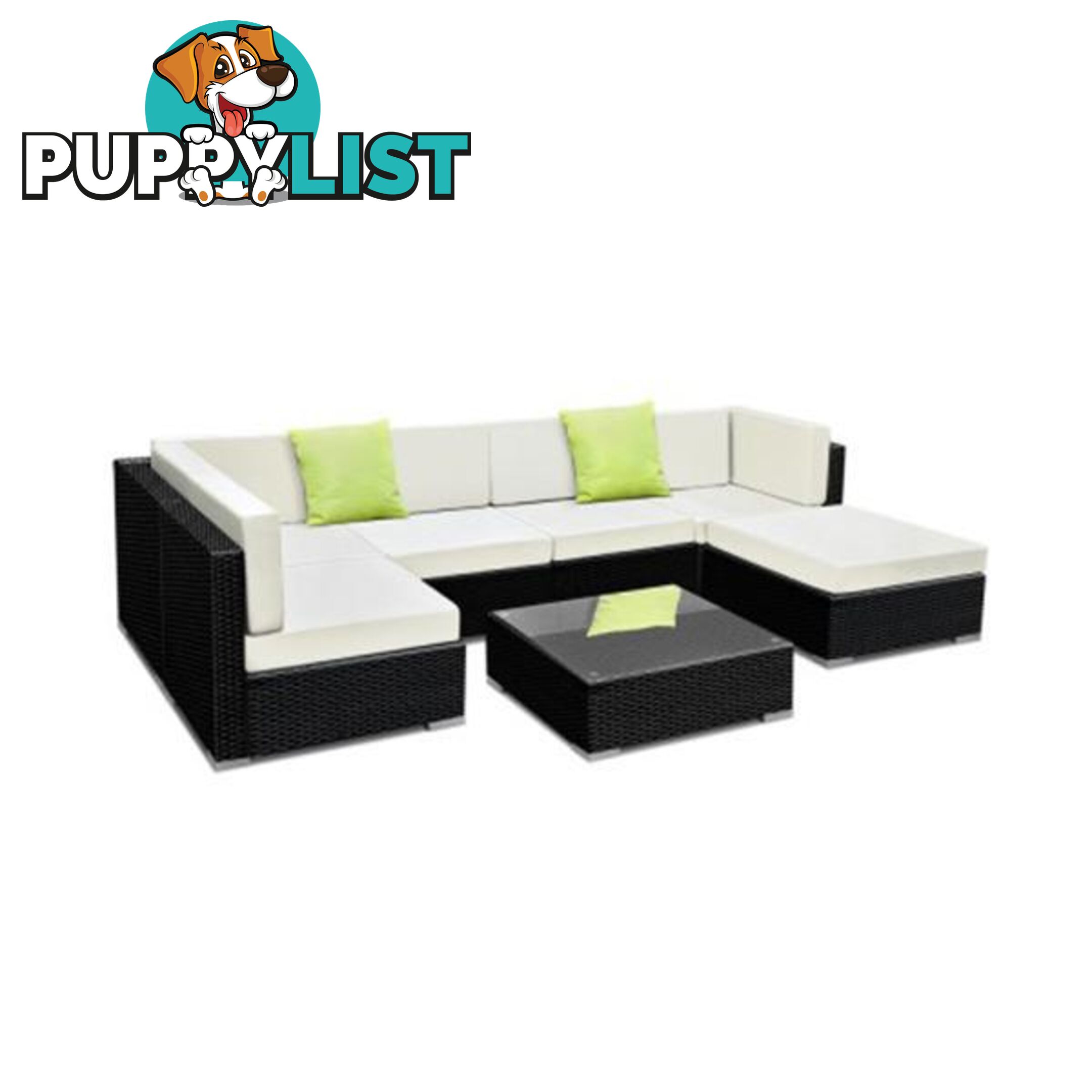 Gardeon 7 Piece Outdoor Furniture Set With Storage Cover - Gardeon - 9350062199350