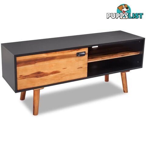 Solid Acacia Wood TV Cabinet - Unbranded - 4326500436351