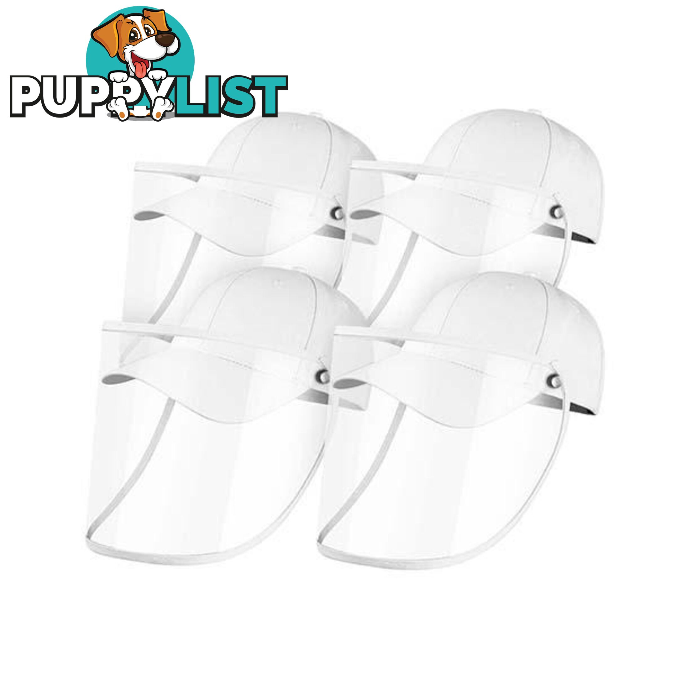 4X Outdoor Hat Anti Fog Dust Saliva Cap Face Shield Cover Adult White - Unbranded - 9476062095642