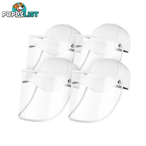 4X Outdoor Hat Anti Fog Dust Saliva Cap Face Shield Cover Adult White - Unbranded - 9476062095642