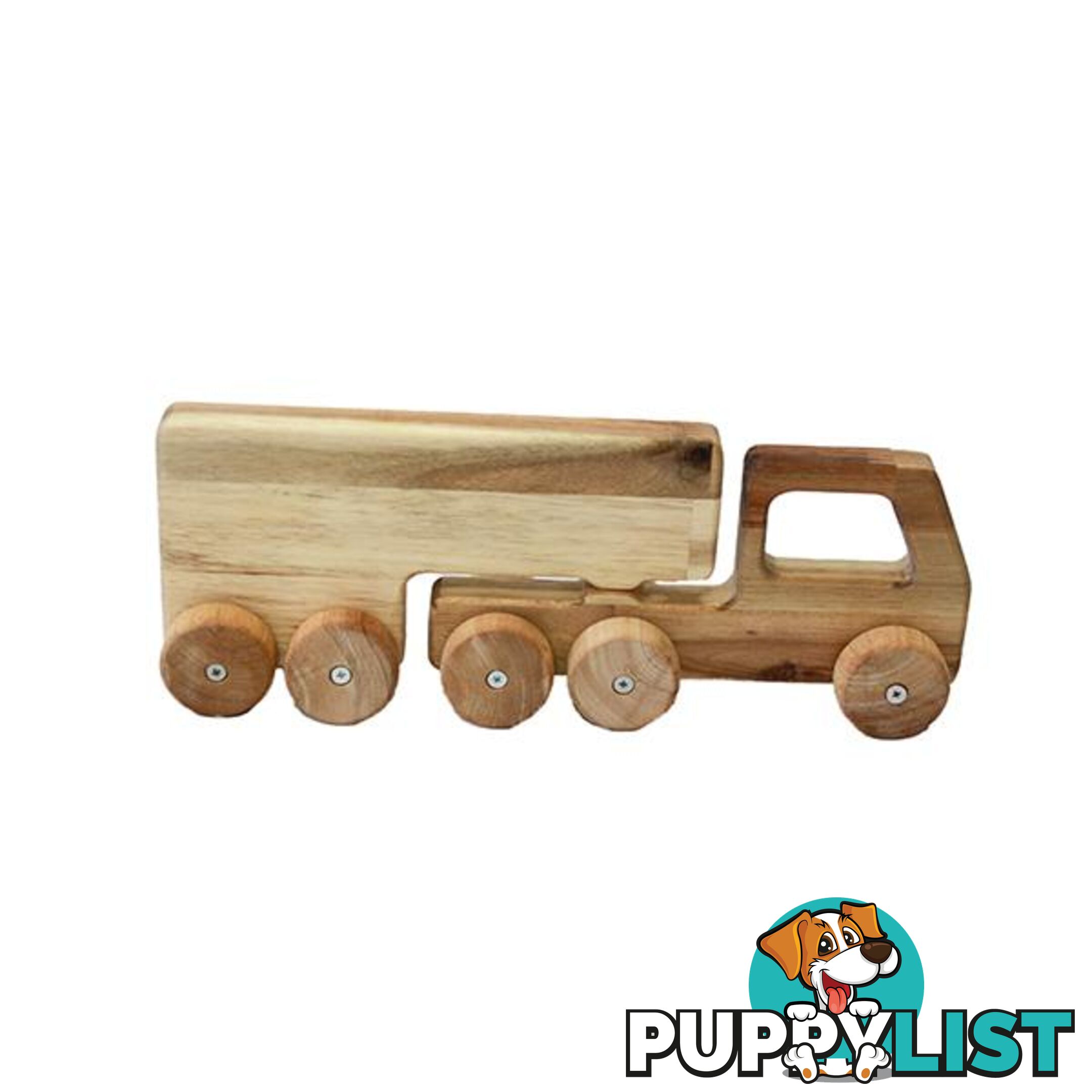 Natural Wooden Truck - Qtoys - 893607426108