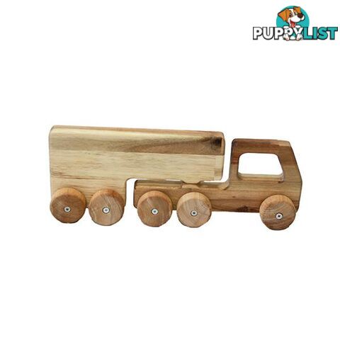 Natural Wooden Truck - Qtoys - 893607426108