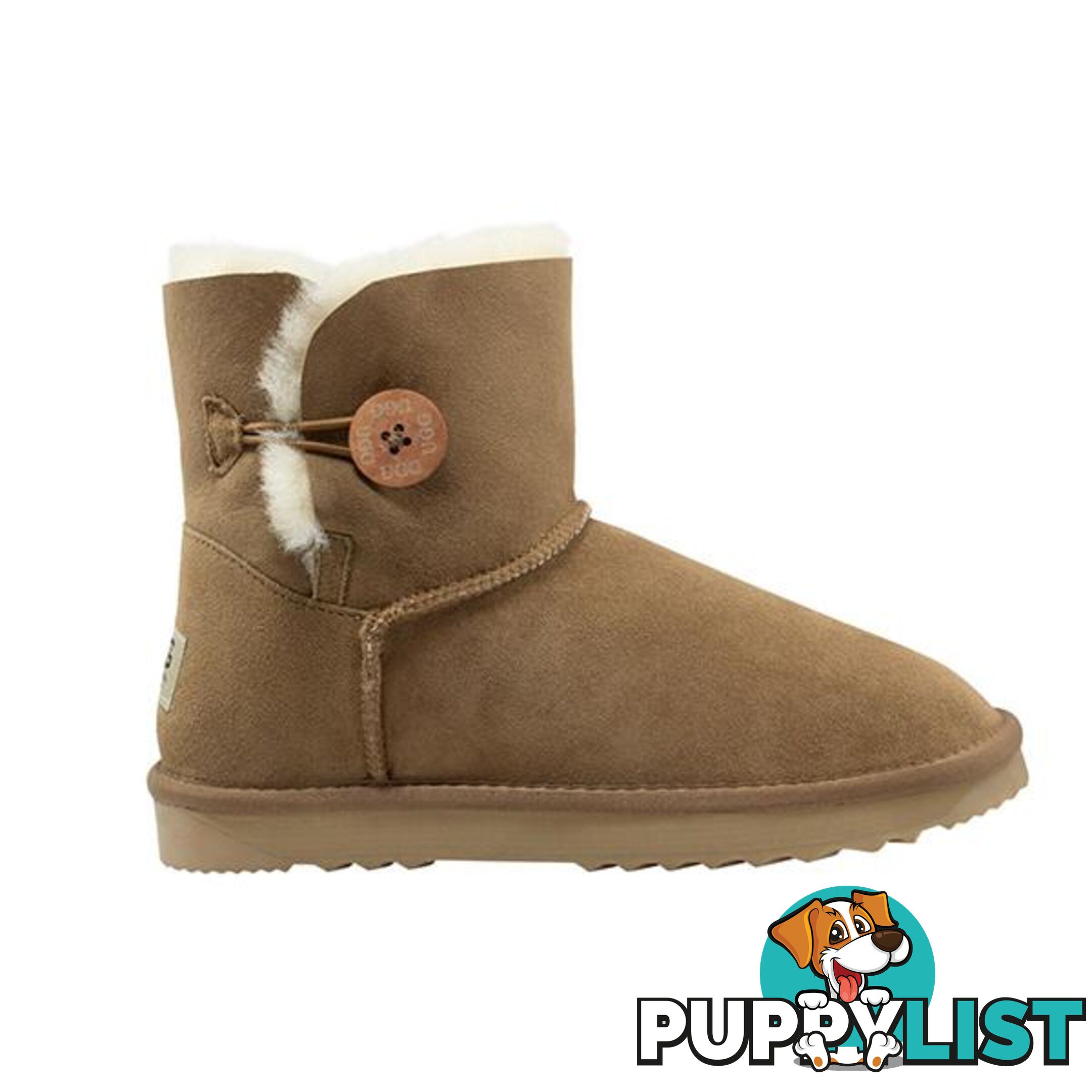 Comfort Me Australian Made Mini Bailey Button Ugg Boot Chestnut - Comfort Me - 822427521186