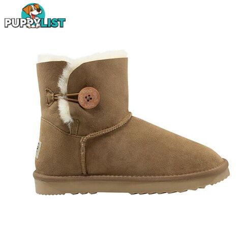 Comfort Me Australian Made Mini Bailey Button Ugg Boot Chestnut - Comfort Me - 822427521186