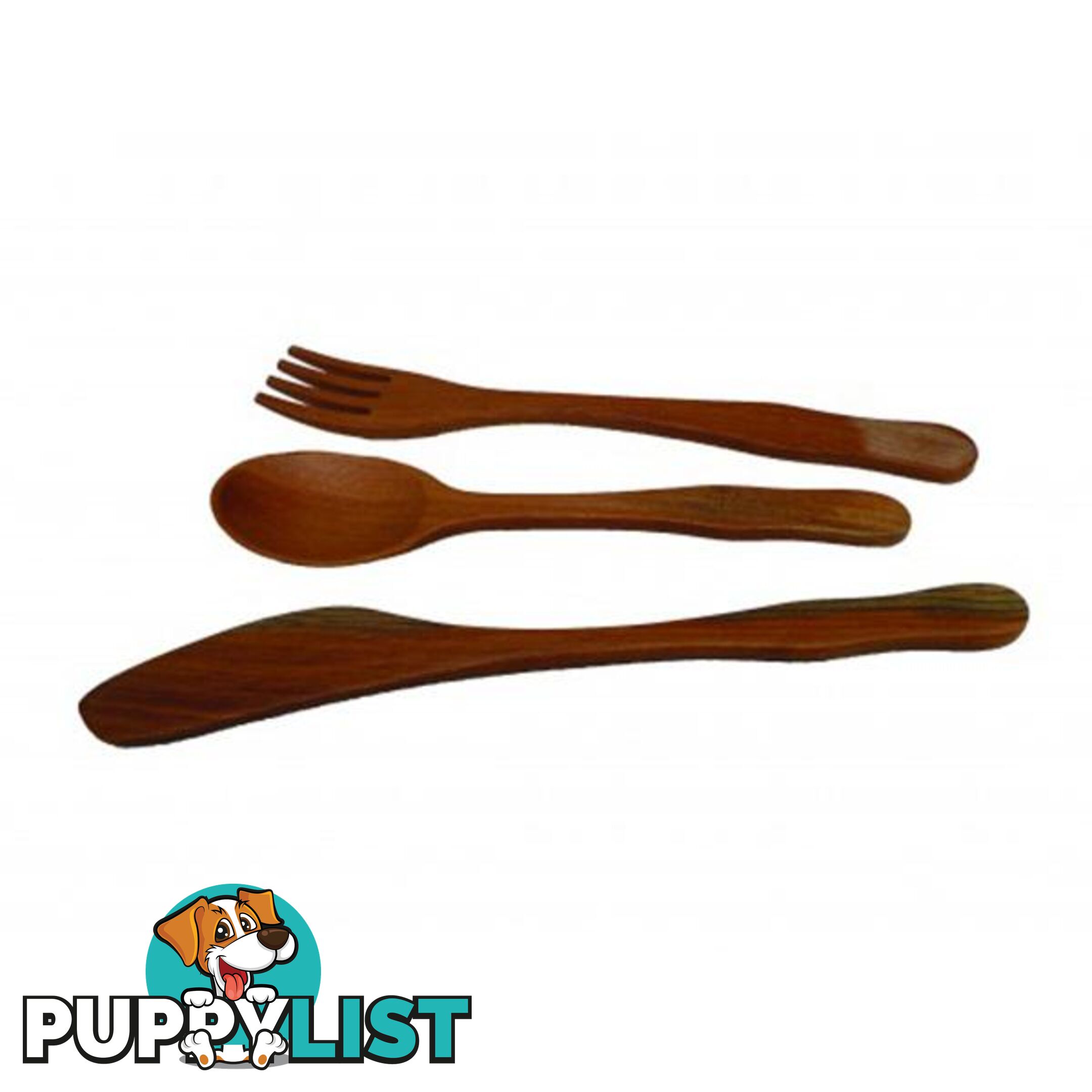 Toddler Wooden Utensil Set - Qtoys - 8936074268003