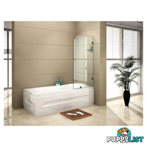 700mm x 1450mm Frameless 10mm Glass Shower Bath Panel - Glass Shower Bath Panel - 7427005893711