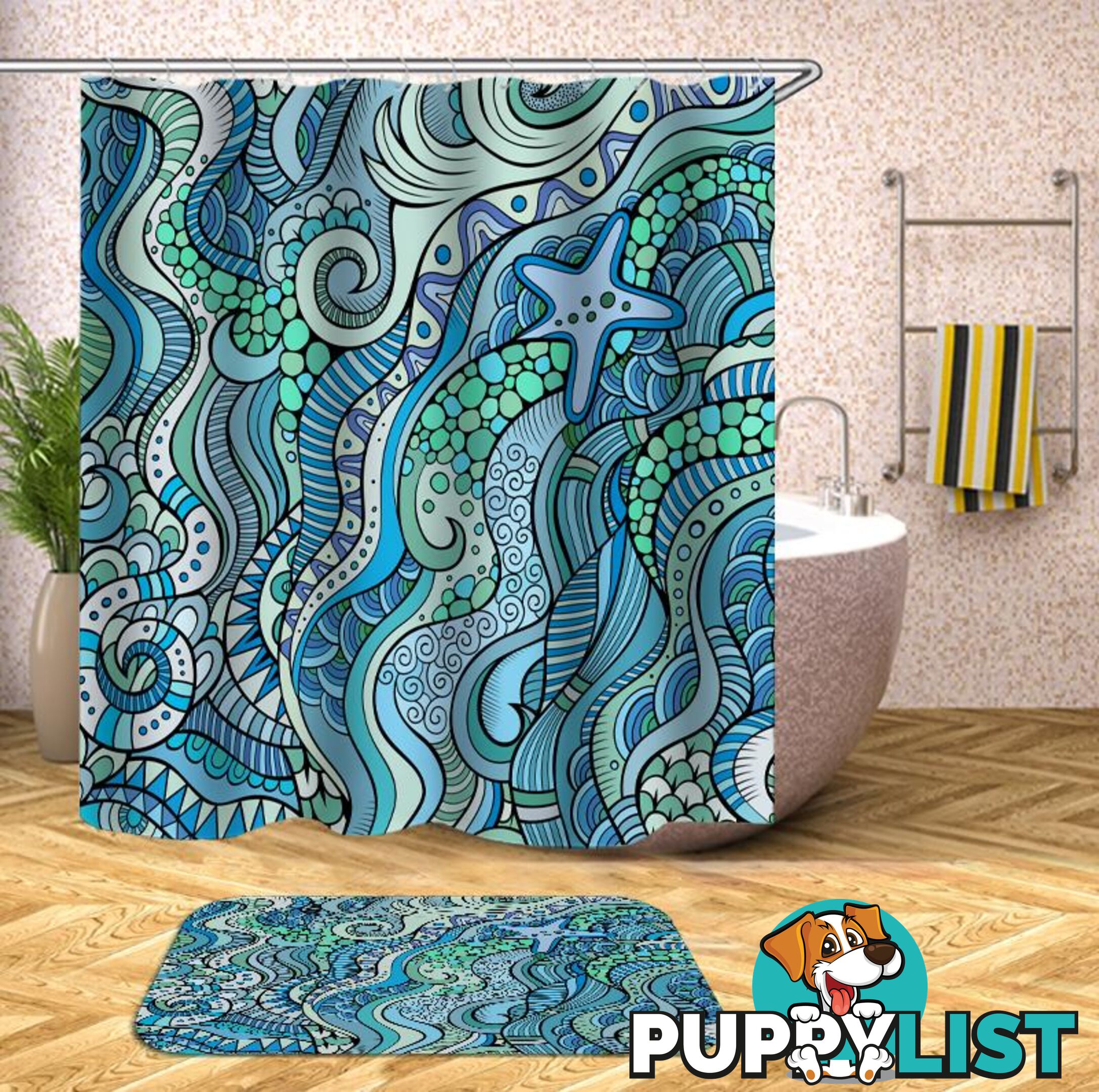 Beautiful Ocean Colors Shower Curtain - Curtain - 7427046086561