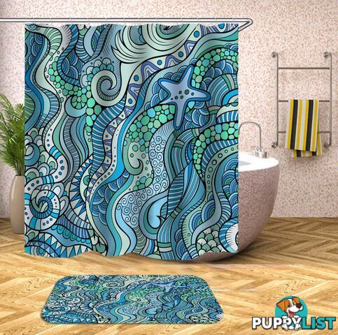 Beautiful Ocean Colors Shower Curtain - Curtain - 7427046086561