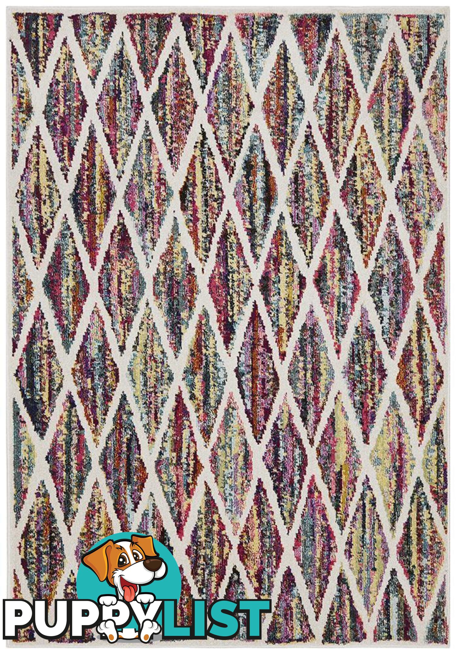 Gemini Striped Diamond Rug - Unbranded - 999999120534