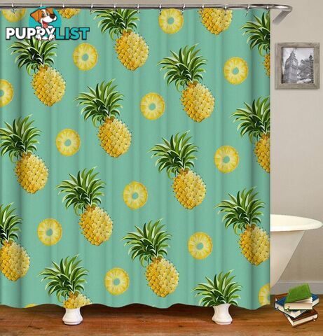 Pineapples And Pineapples Cuts Shower Curtain - Curtain - 7427045970595