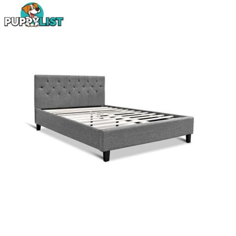 Vanke Fabric Headboard Wooden Mattress - Artiss - 7427005859885