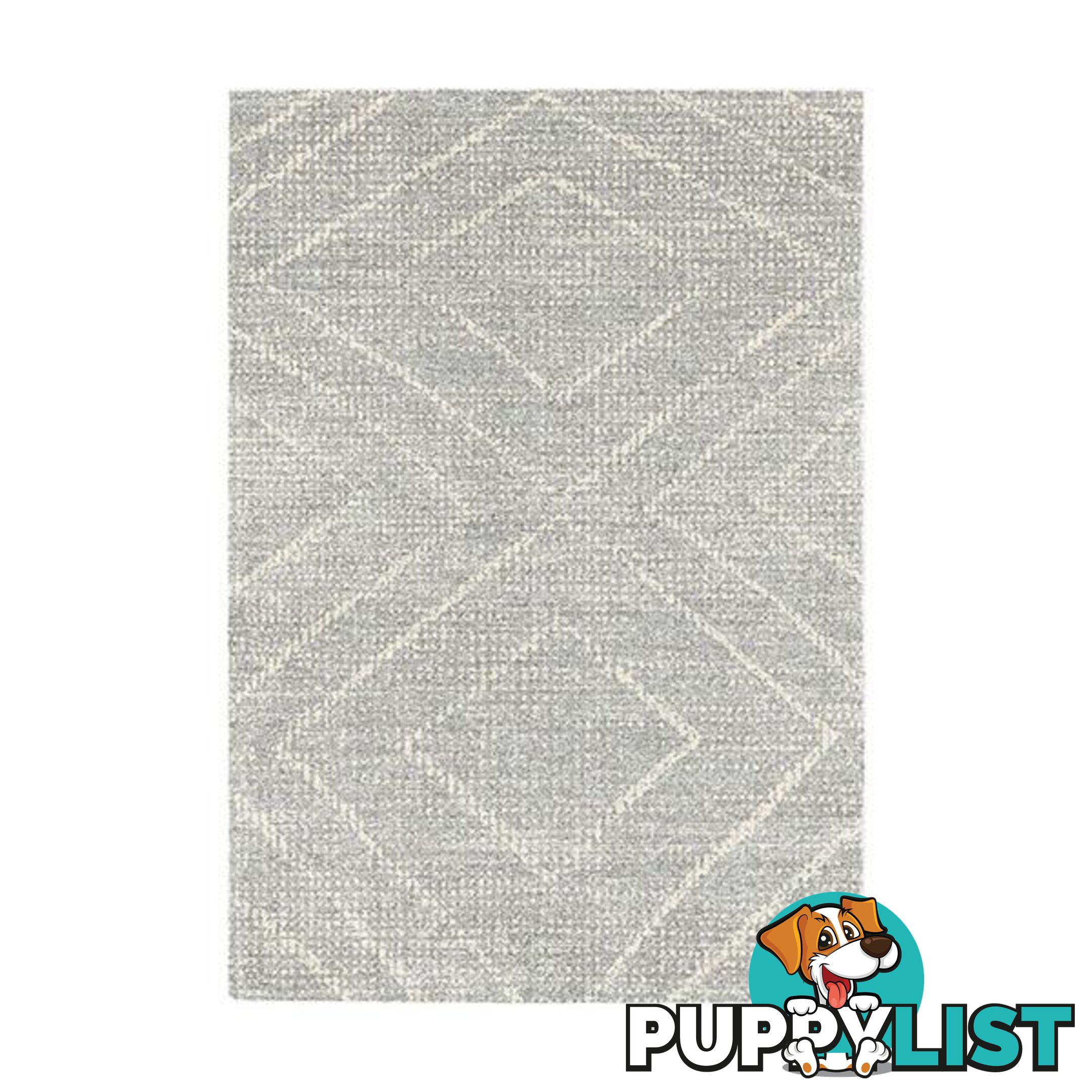 Polypropylene Heat Set Harlem Grey Rug - Unbranded - 787976629878