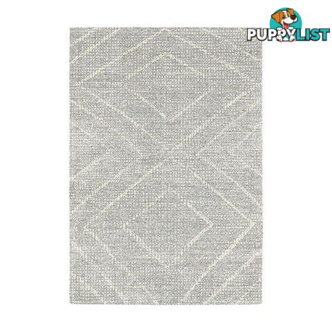 Polypropylene Heat Set Harlem Grey Rug - Unbranded - 787976629878