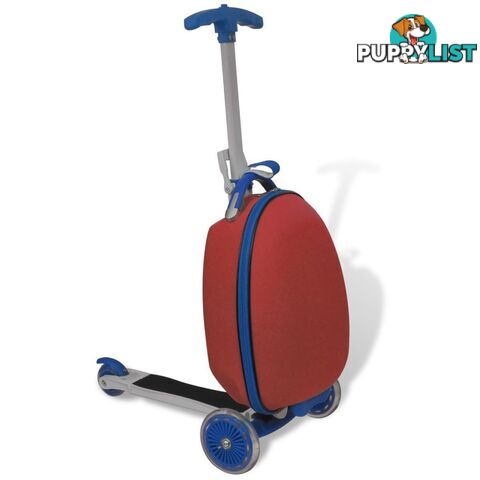 Trolley Case with Scooter for Children - Red - Unbranded - 4326500421524