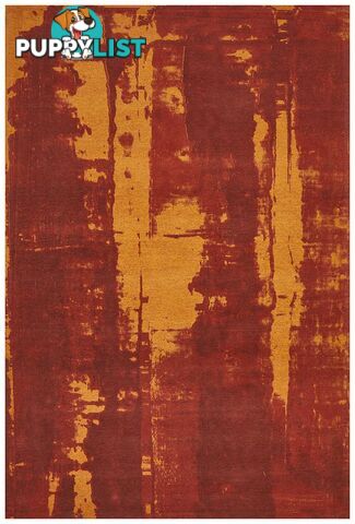 Magnolia Abstract Paprika Rug - Unbranded - 9375321879545