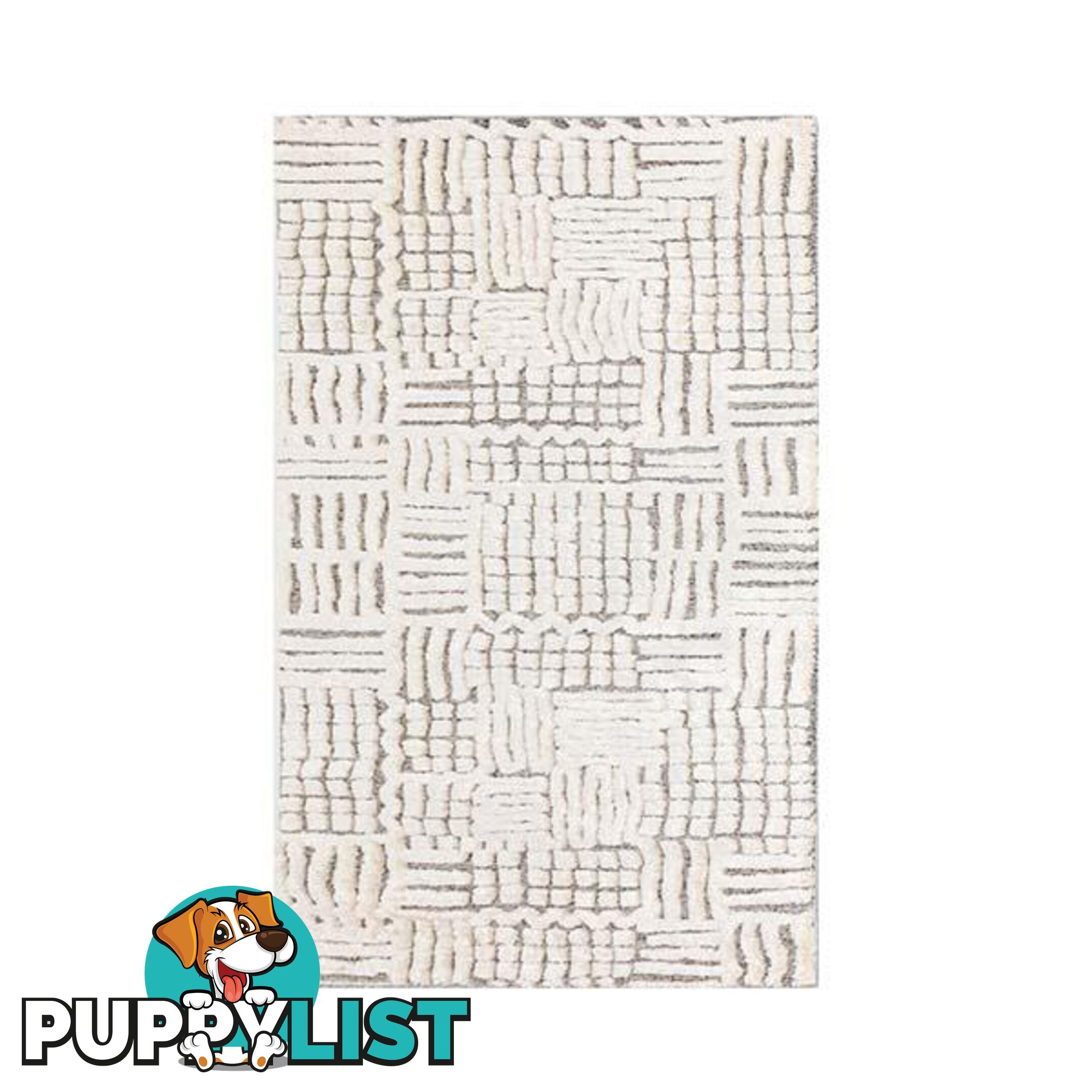 Contemporary Grey White Carvan Rug - Unbranded - 787976628529