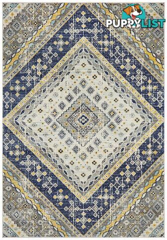 Babylon Diamond Navy Rug - Unbranded - 9375321874441