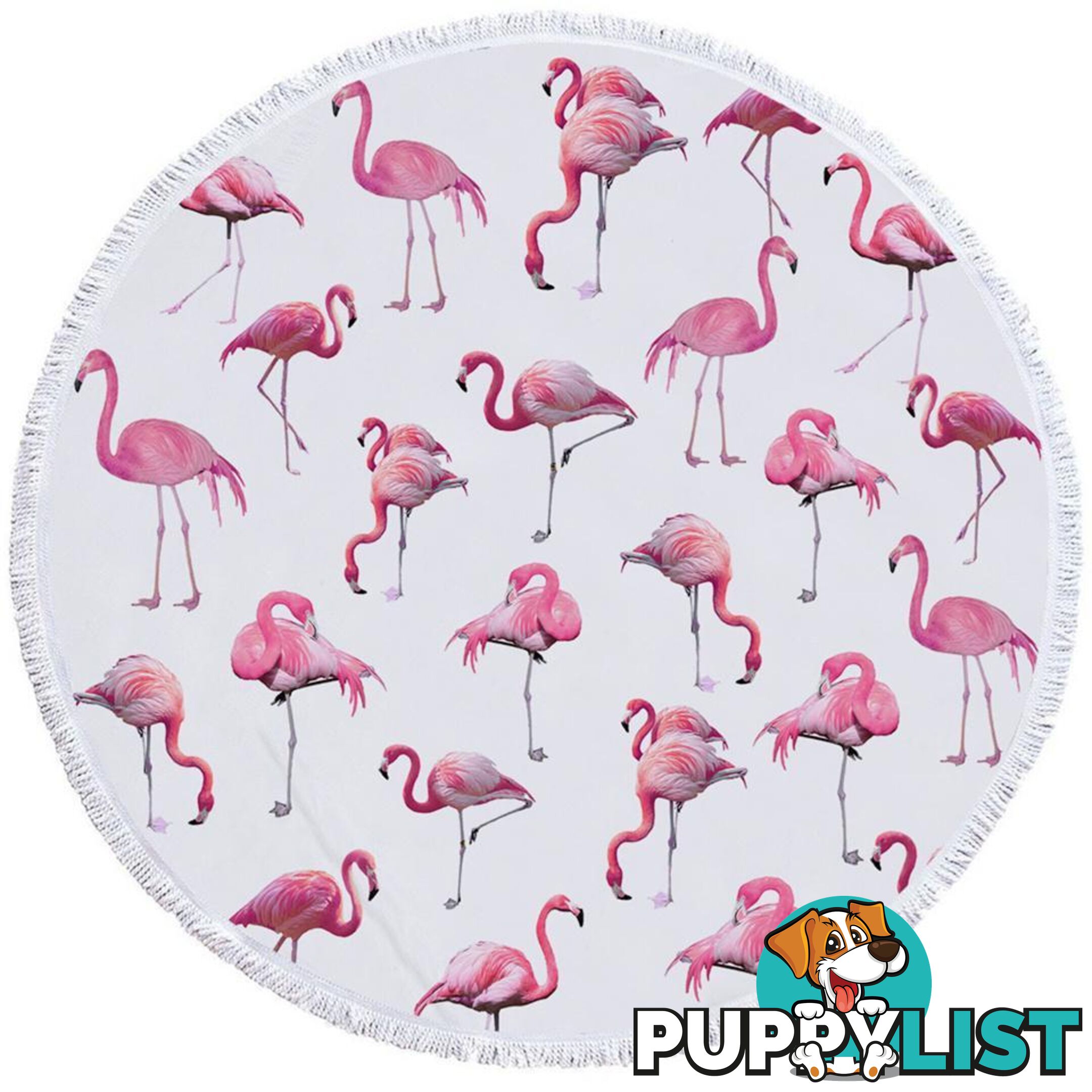 Flamingo Pattern Beach Towel - Towel - 7427046330718