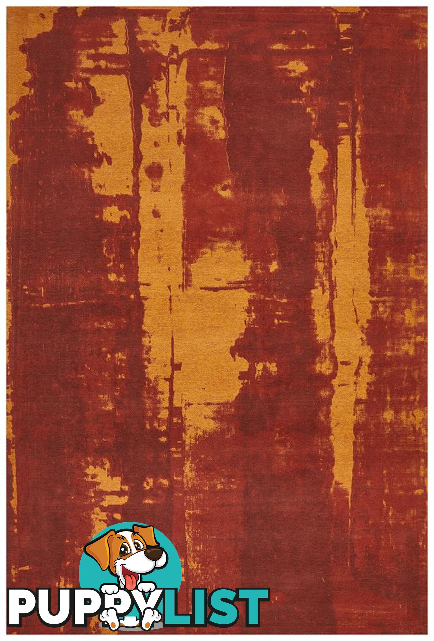 Magnolia Abstract Paprika Rug - Unbranded - 9375321879576