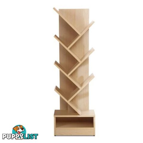 Display Shelf 7 Shelf Tree Bookshelf Book Storage Rack Bookcase - Artiss - 9350062232613