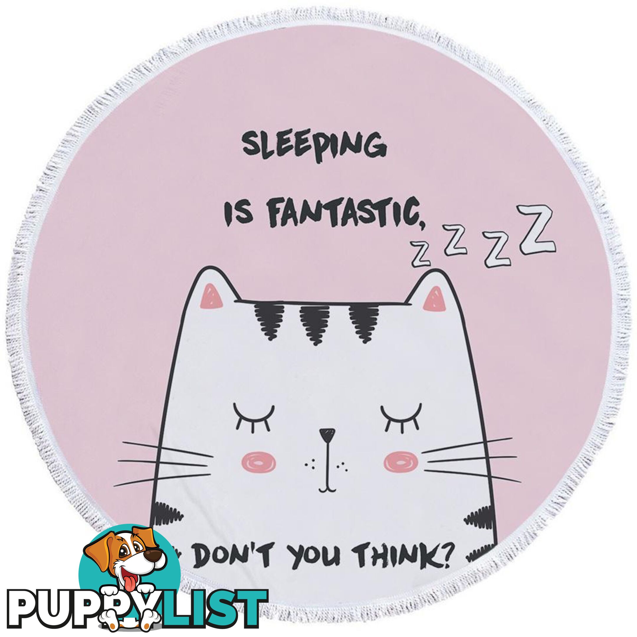 Sleepy Cat Beach Towel - Towel - 7427046307208