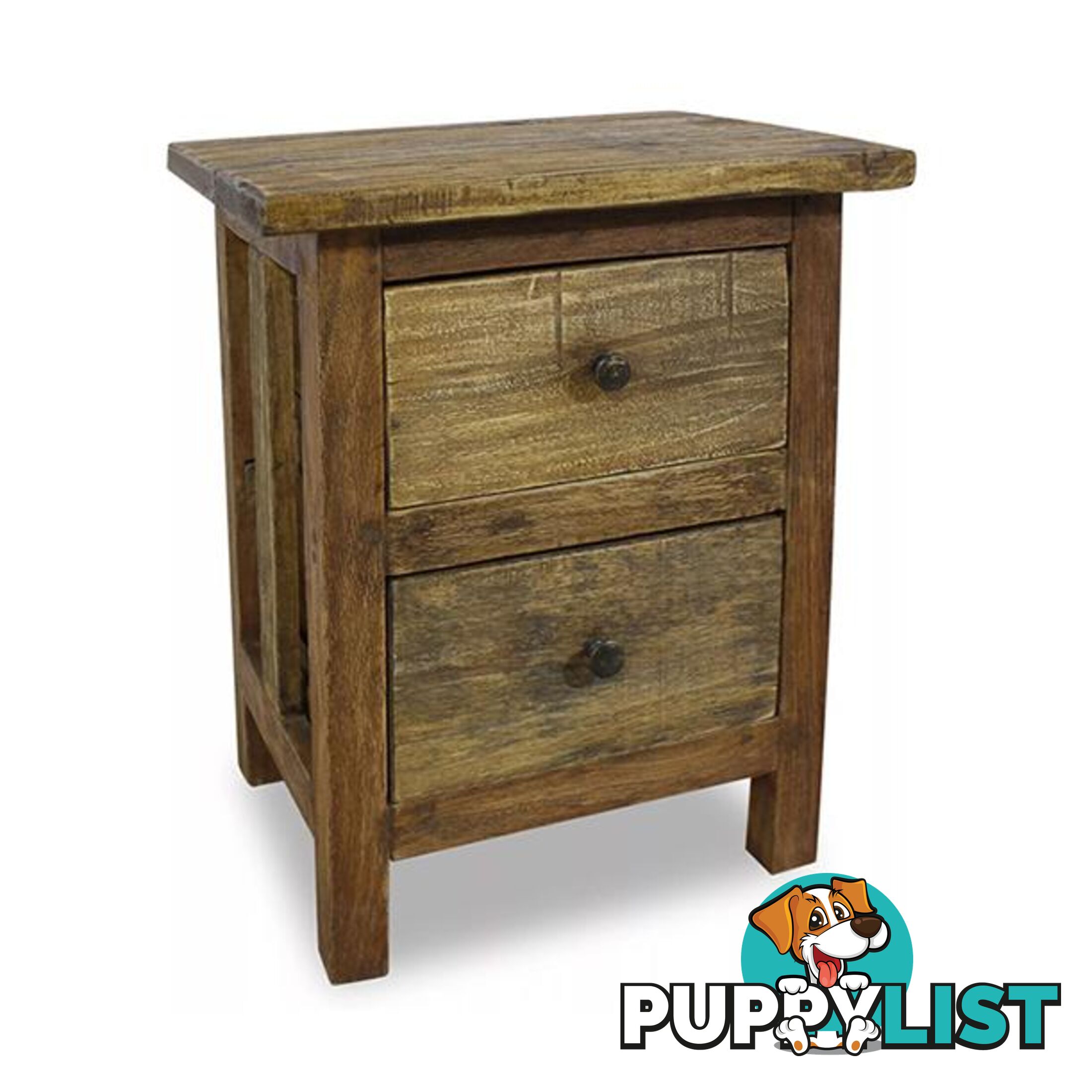 Nightstand Solid Reclaimed Wood 40X30X51 Cm - Nightstand - 787976575335