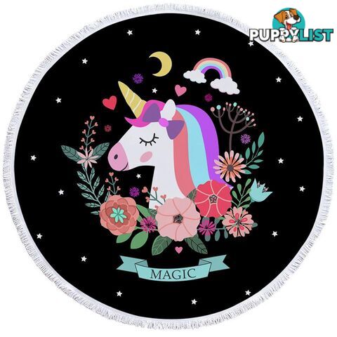 Magic Unicorn Beach Towel - Towel - 7427046308823