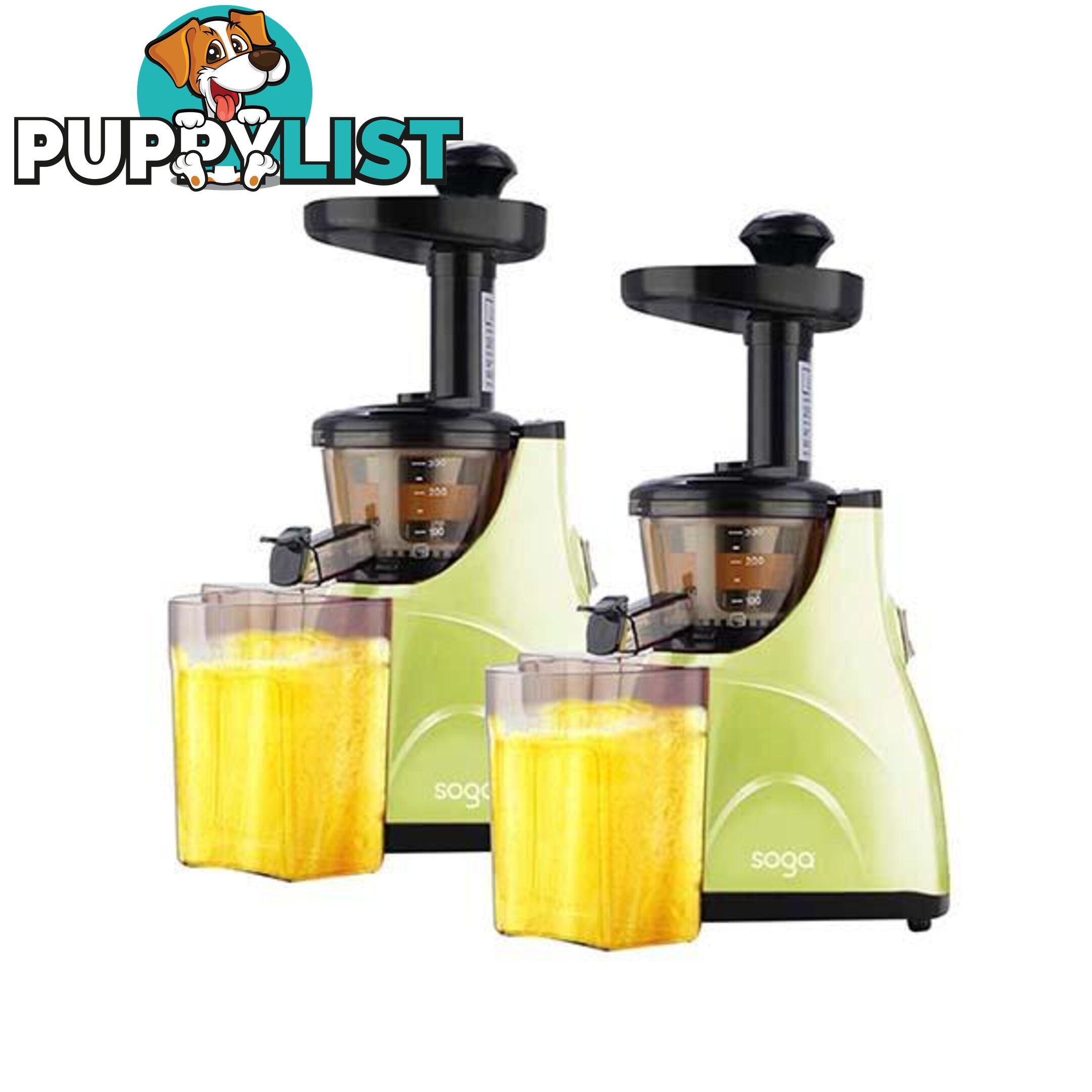 Soga 2X Slow Juicer Premium Electric Vegetable Extractor Green - Soga - 9476062101282