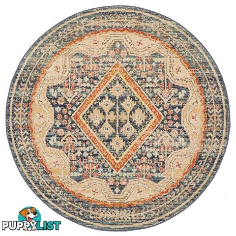 Legacy Round Soluk Mavi Rug - Unbranded - 9375321885362