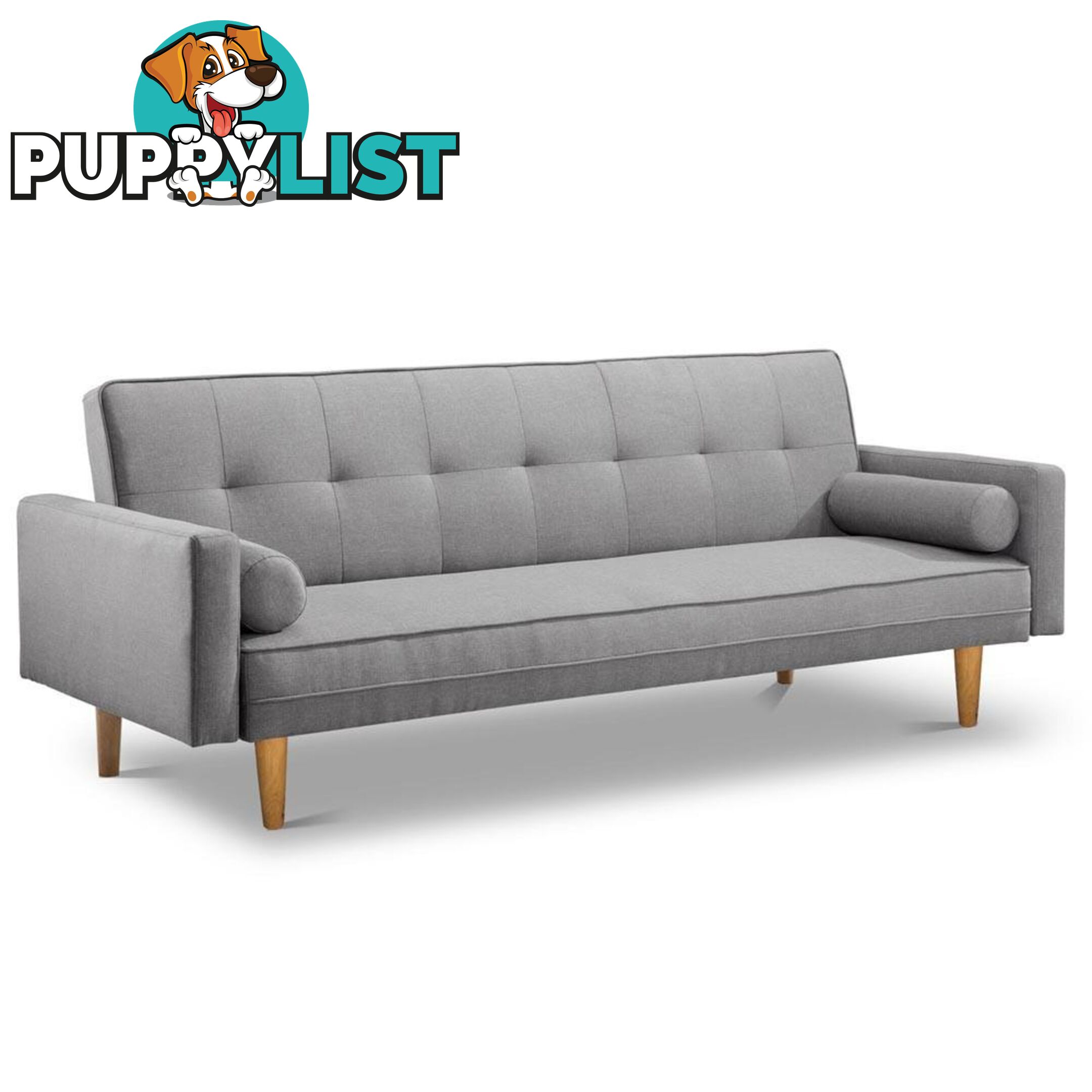 3 Seater Faux Fabric Sofa - Artiss - 4326500268471