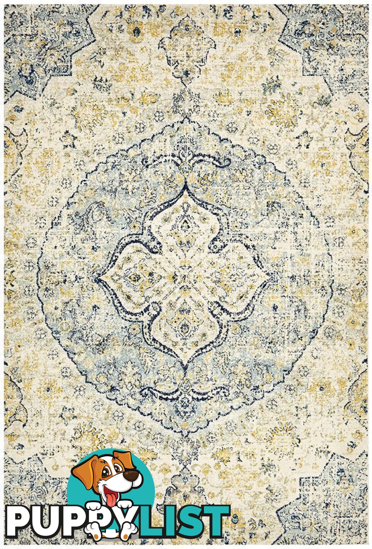 Museum Tyler Sky Blue Rug - Unbranded - 9375321850285