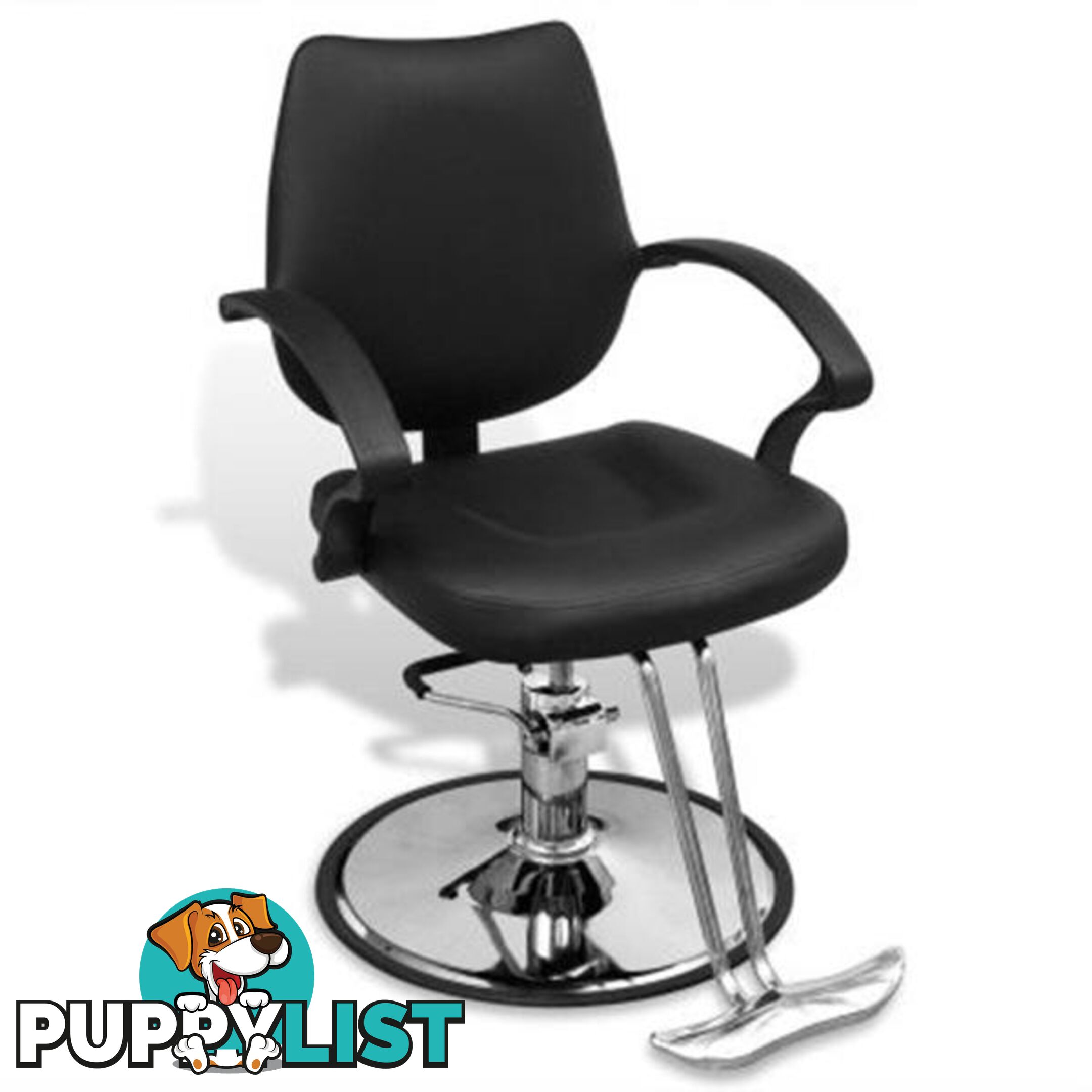 Professional Barber Chair Artificial Leather - Black - Unbranded - 4326500422149